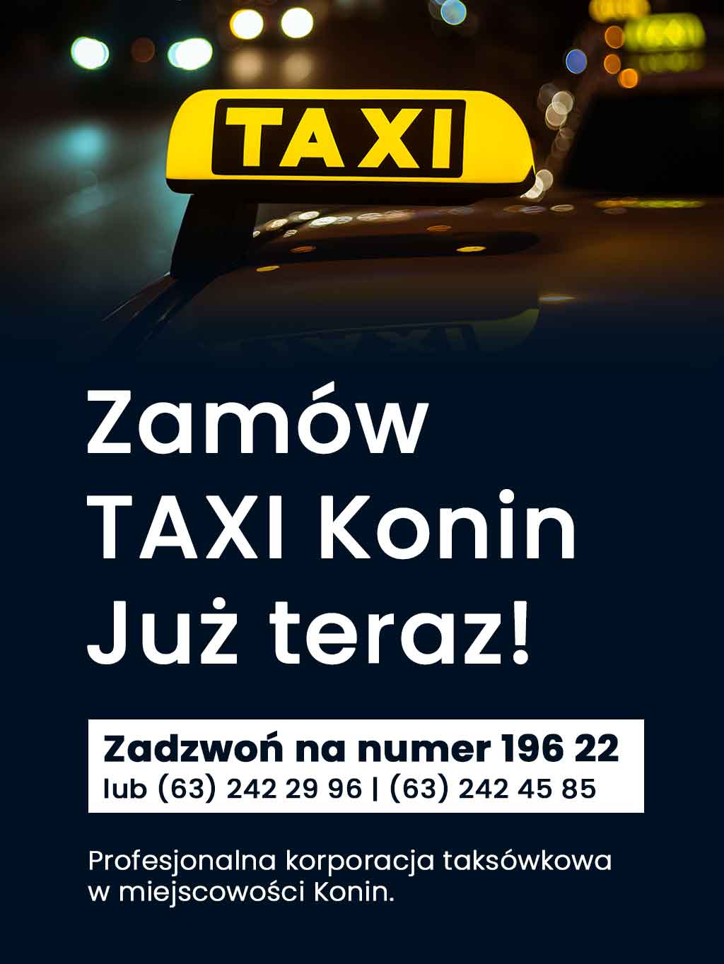 radio taxi konin zamów taksówkę